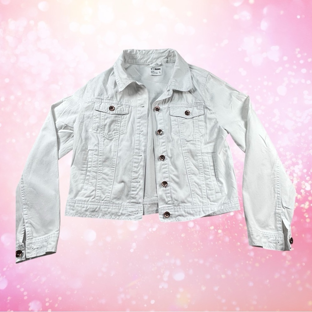 Custom White Denim Jacket “You Matter More Than You Know” Graphic size youth L - Picture 3 of 11